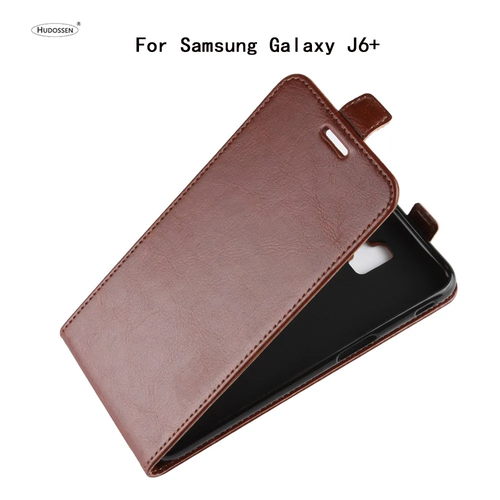 HUDOSSEN для samsung Galaxy J6 + J610F люксовый чехол на застежке из искусственной кожи задняя