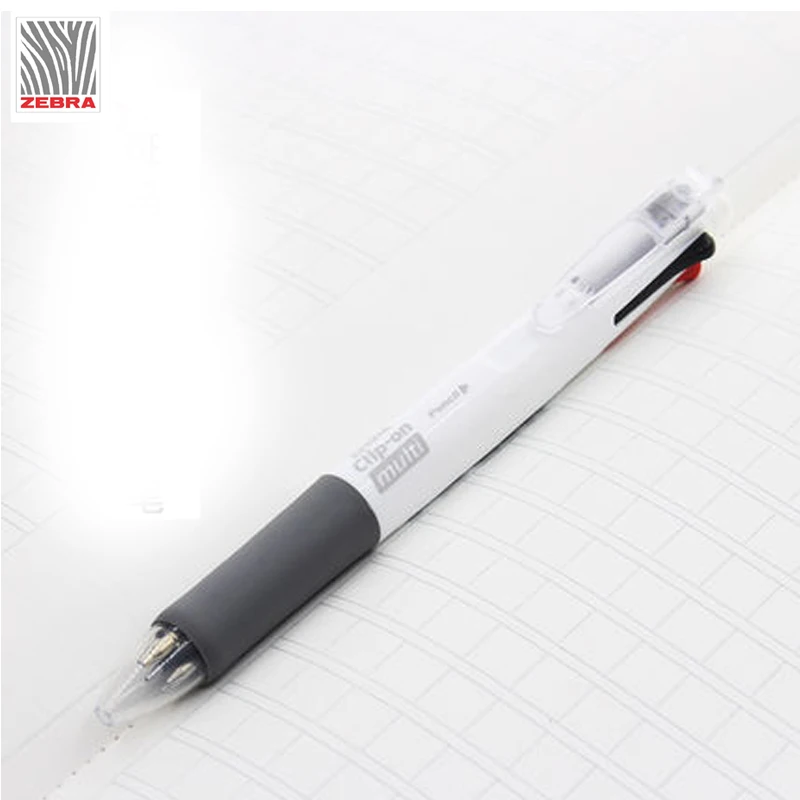 Шариковая ручка 5 в 1, 0,7 мм, 2 шт., с зажимом Zebra, 0,5 мм, механический карандаш, Япония, B4SA1