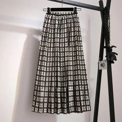 Yiciya Midi Más el Tamaño Más Blanco Falda a Cuadros Cintura Alta para las Mujeres 2019 Gran Retro Vintage de Longitud Media Suelta Verano Negro Ropa Yiciya Midi Más el Tamaño Más Blanco Falda a Cuadros Cintura Alta para las Mujeres 2019 Gran Retro Vintage de Longitud Media Suelta Verano Negro Ropa