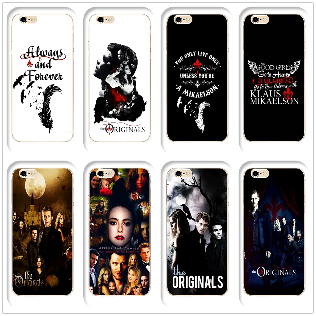 

DK Always and forever Elijah and klaus fashion phone case Cover Hard Transparen for iPhone 6 6s 7 8plus 5s 5c 4s X XS XR XSMAX