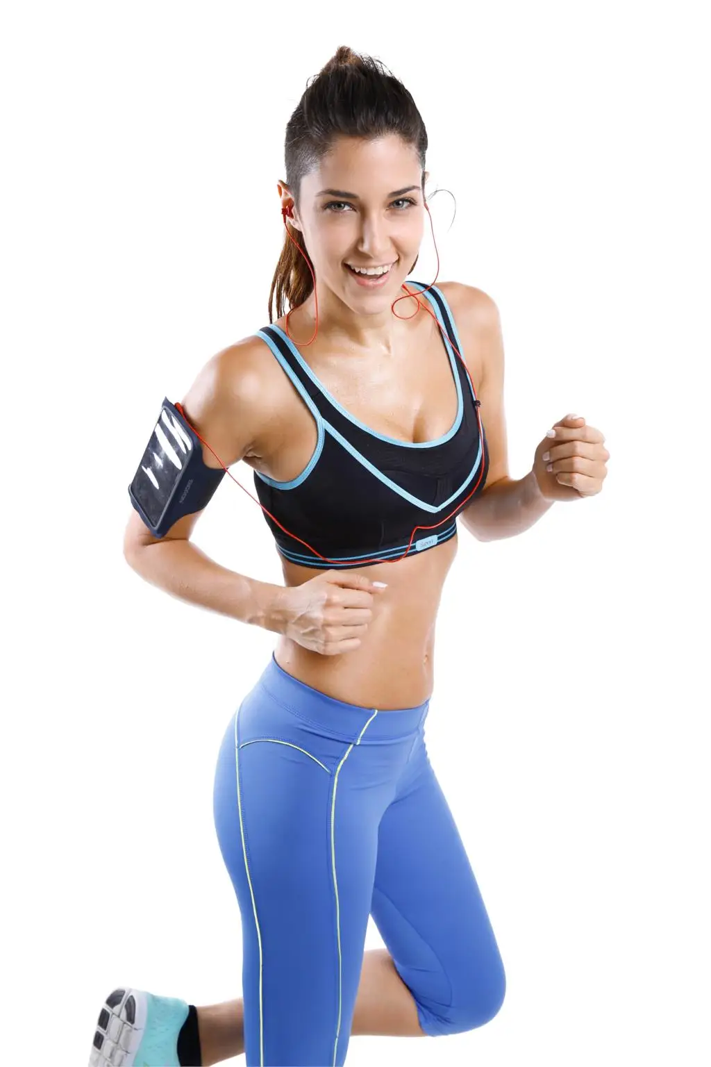 Women's High Impact Wireless Support Cool Racerback Gym Active Non Padded Sports Bra