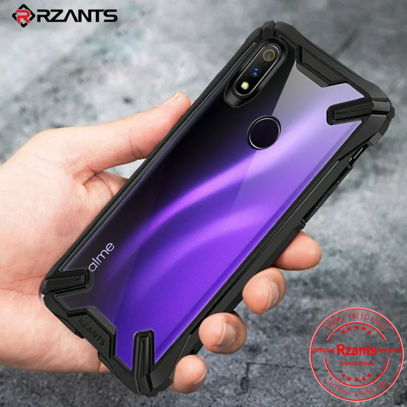 Чехол для телефона Rzants для OPPO Realme 3 Pro, кристально прозрачный жесткий противоударный усиленный угловой прочный тонкий Чехол
