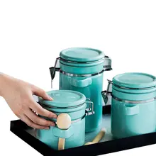 XMT-HOME, герметичные чайные керамические банки, контейнер для хранения чая, контейнер для хранения сахара, еды