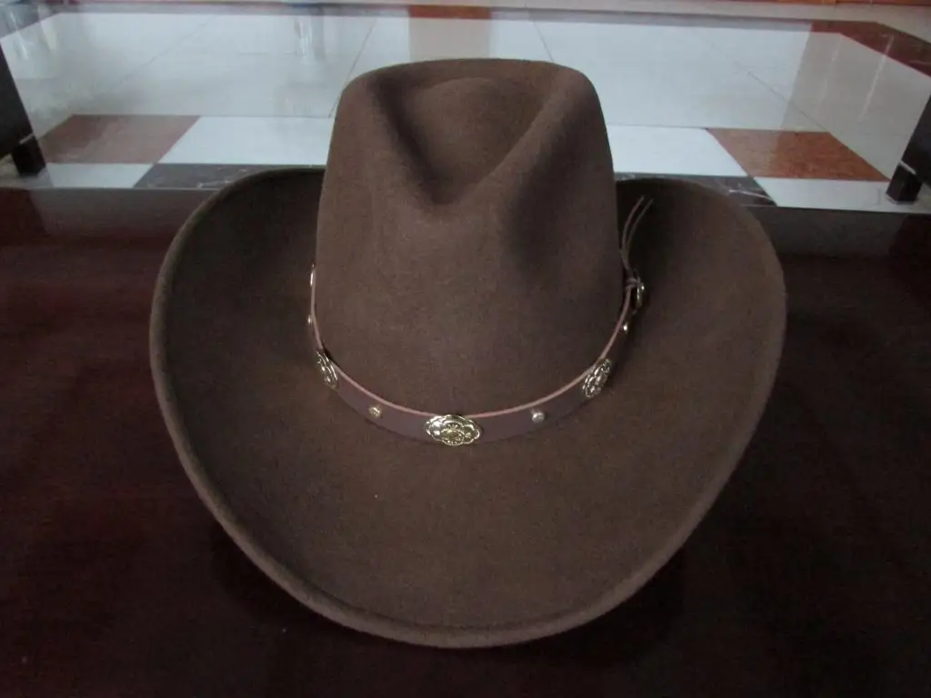 New 100% Woolen Cowboy Hat Waterproof 