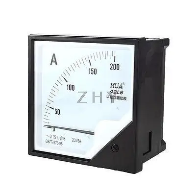 Modelo Quadrado Amperímetro Ampere Medidor ac Preto 1a 42l6 2a 5a 10a 15a 20a 30a 50a 100a 150a