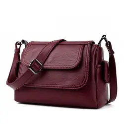 Модная женская кожаная сумка Crossbody сумки для Для женщин Курьерские сумки женский плечо Сумочка Crossbody сумки для Для женщин Sac Femme