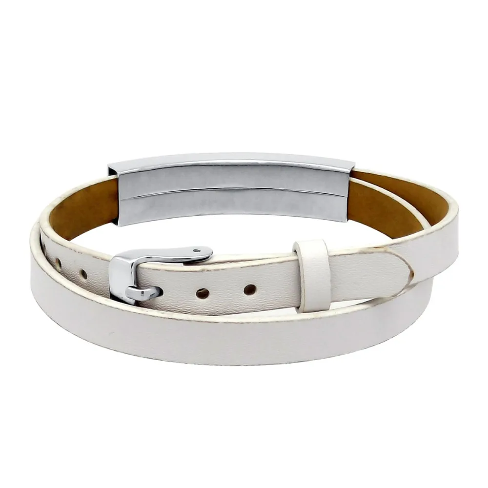 ZP-BS993-7 Diffuser Leather Locket Bracelet