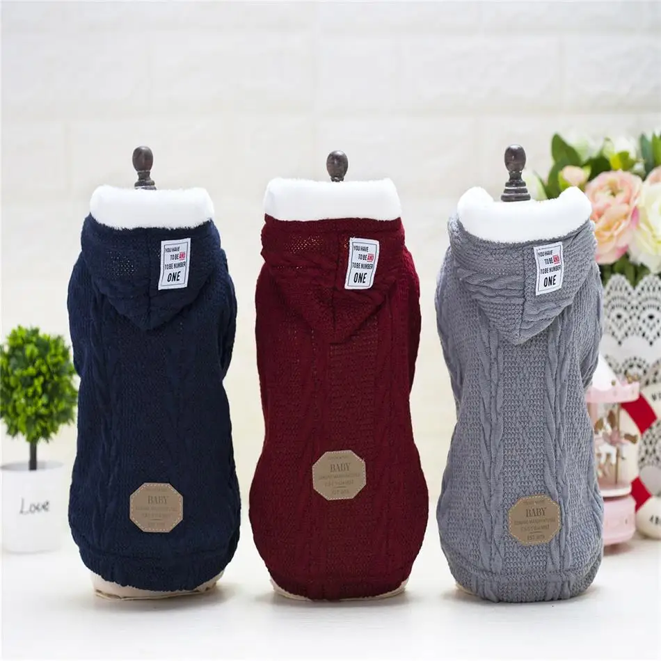 

New Pet Dog Clothes Winter Warm Dog Sweater Coat Thicken Pet Clothing For Chihuahua Dogs Costume Hoodies Clothes Jacket chien