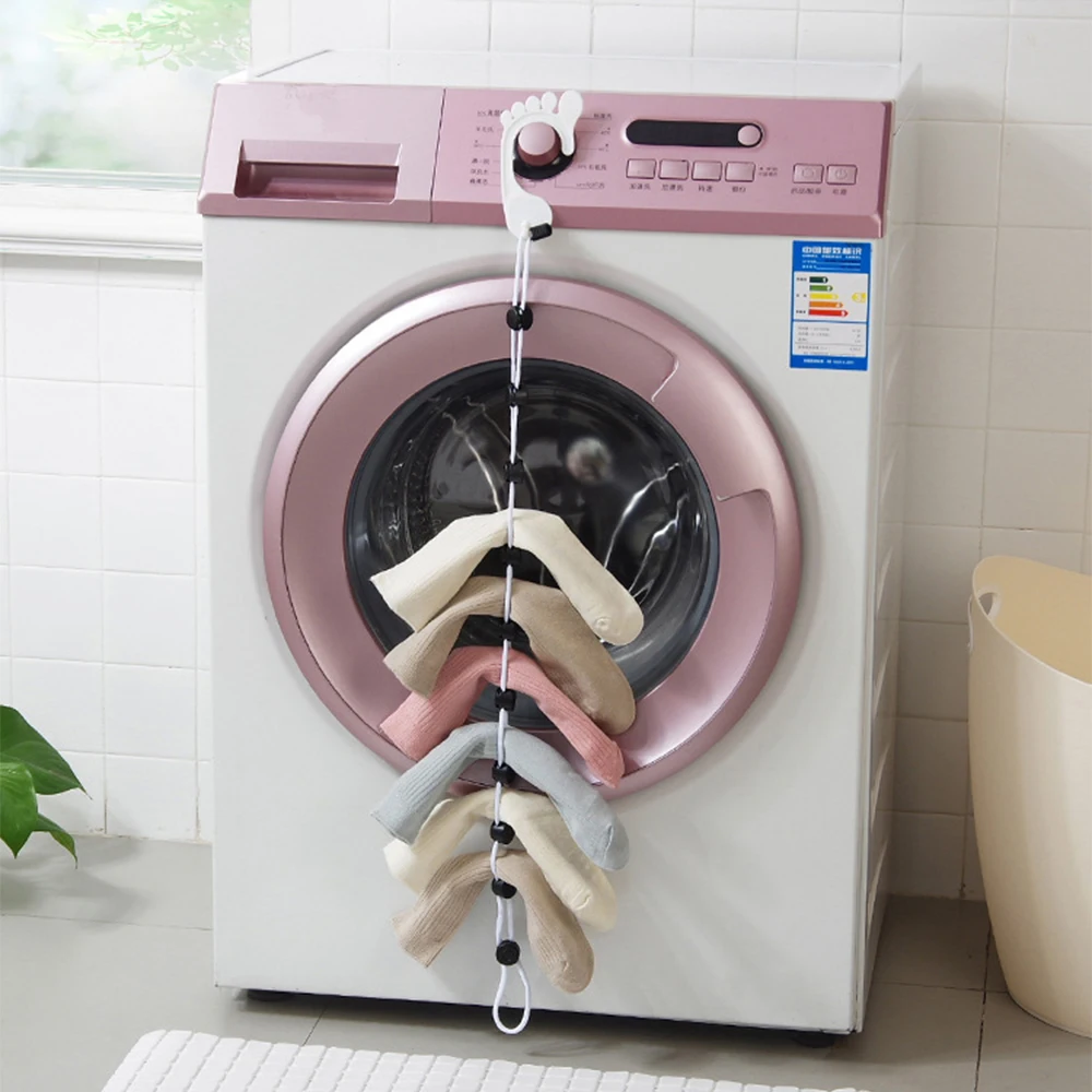 

Creative Multi-function Hanging Line For Drying Socks Household Clothes Basket Drying Net Drying Socks Rack Clothes Hangers