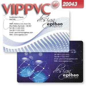 

Pvc white plastic hypnotizes silver beads light Printing business card a2043 design card template