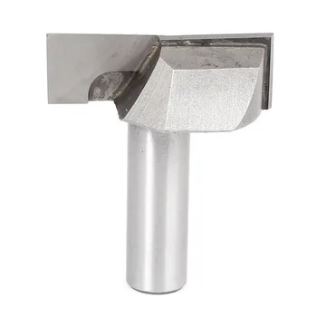 

Woodworking Milling Cutter Router Bit 1/2 x1-3/4 Inch Wood Cutting Round Shank Flat Bottom Cutter Router Bit
