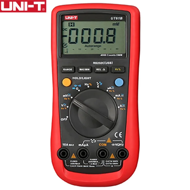 UNI T UT61E Digital Multimeter Meter Ture RMS Auto Range PC Connect AC