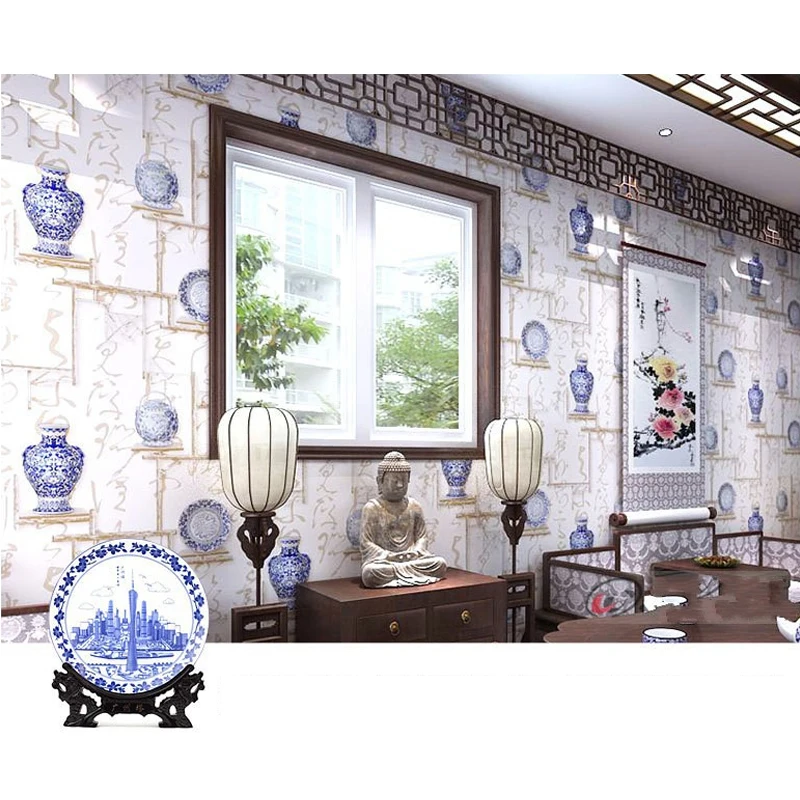 Free Gambar Pvc Biru Dan Putih Porselen Seni Klasik Kaligrafi 3d Wallpaper Terupdate oleh Cikimm.com