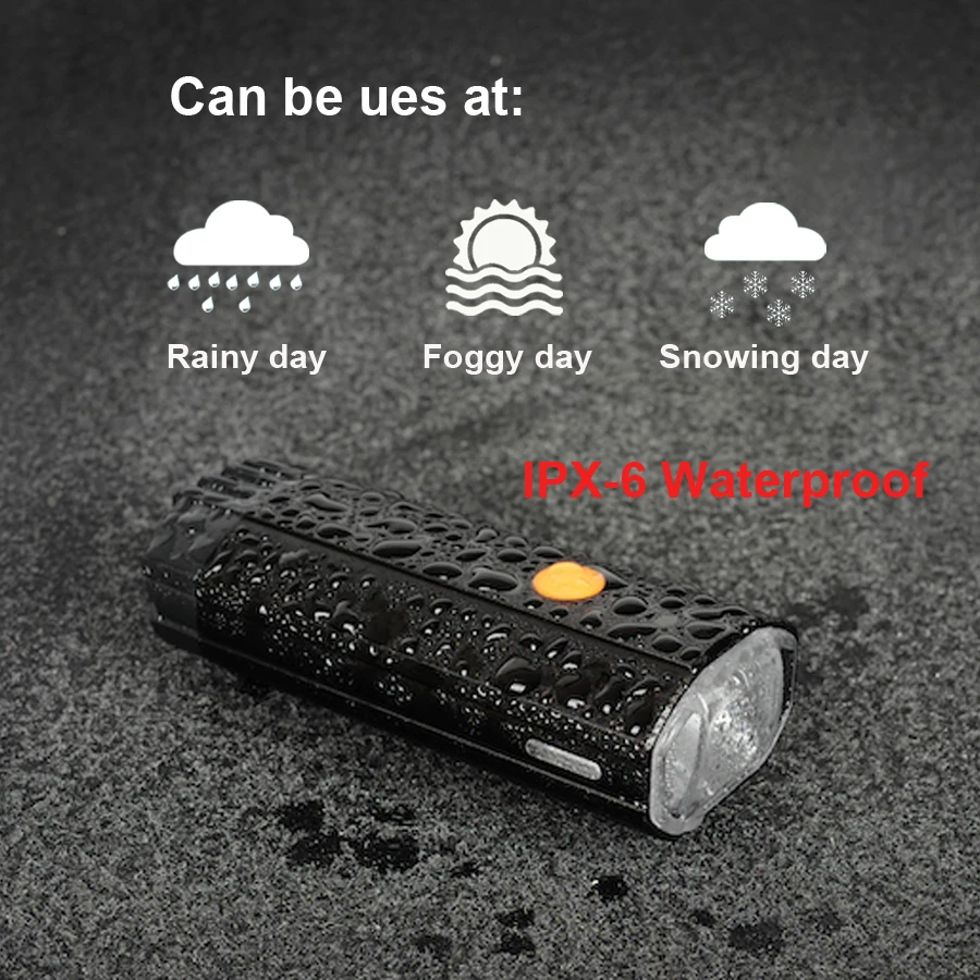 Best NEWBOLER 4000 mAh 600 Lumen Bicycle Light MTB Bike Lamp Front and Back Kit LED Headlight USB Rechargeable Flashlight For Cycling 5