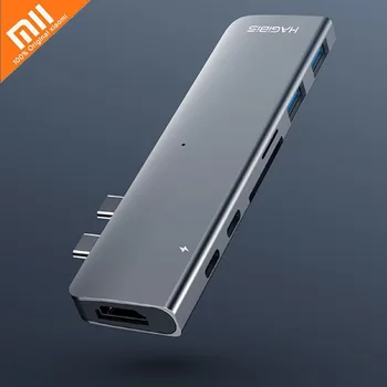 

Xiaomi HAGIBIS Type-C Multifunction Expander 7 in 1 Interface with Thunderbolt 3/HDMI/TF Card slot/USB 3.0 Interface Card Reader