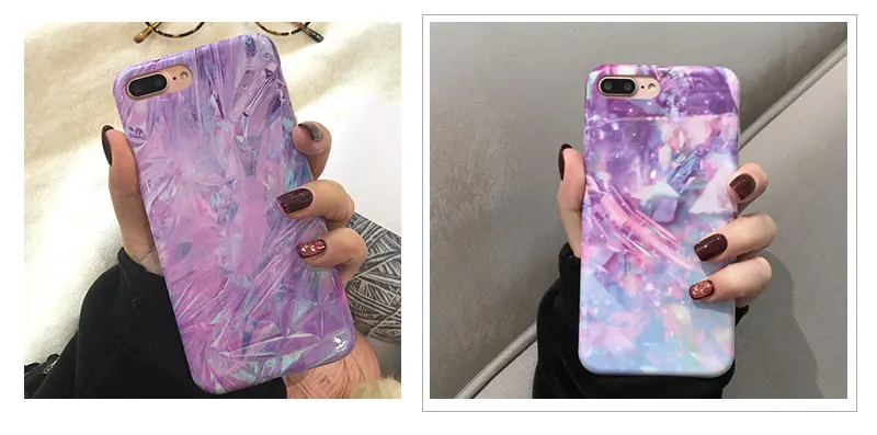 Purple Glossy Luxury TPU Phone Case For iPhone 6 7 8 Plus Case Cover For iPhone X XS 7Plus 8Plus 6s Plus 6s XR Max Cases Capinha (12)