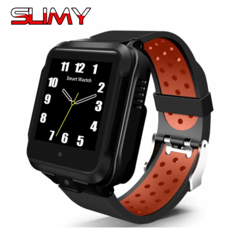 

Slimy M11 4G Smart Watch Android 6.0 GPS Bluetooth Wifi Camera 1GB+8GB 750Mah Big Battery Sport Smartwatch Men Replaceable Strap