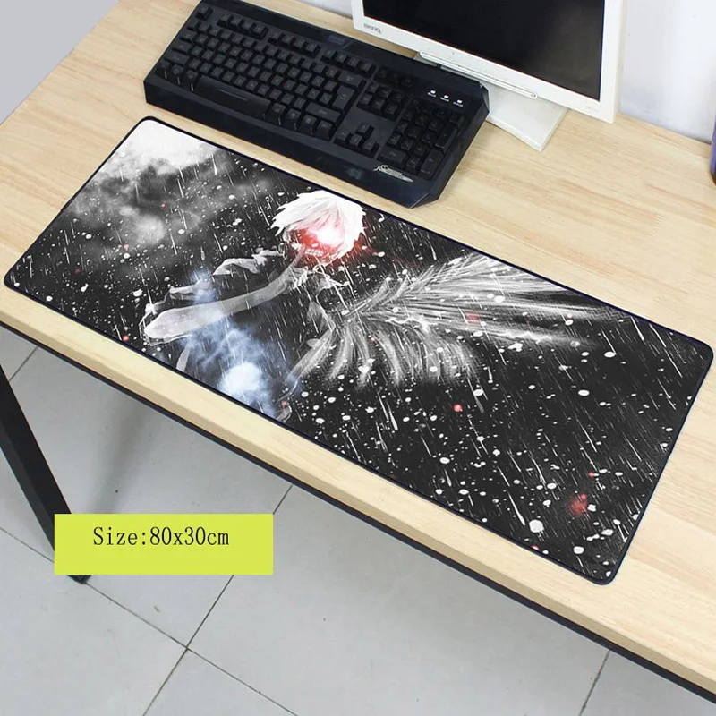 Congsipad Tokyo Ghoul Ken Kaneki BIG SIZE 400*900*2MM Rubber Game Large Mouse Pad Laptop Computer Mat Large Mat Anti-Slip