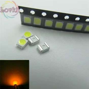 

500pcs 1210 3528 Yellow LED SMD Ultra Bright Light Emitting diodes PLCC-2 1.8-2.1V High quality SMD/SMT Chip lamp beads Hot SALE