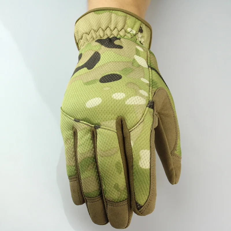 Охотничьи перчатки на открытом воздухе теплые зимние камуфляжные коммандос страйкбол CS тактика боевые перчатки водостойкие для охоты