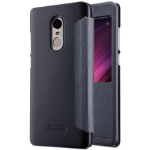 NILLKIN Искра ИСКУССТВЕННАЯ кожа для xiaomi редми примечание 4 глобальный версия 5.5 »окно просмотра смарт проснуться редми примечание 4 pro флип крышка