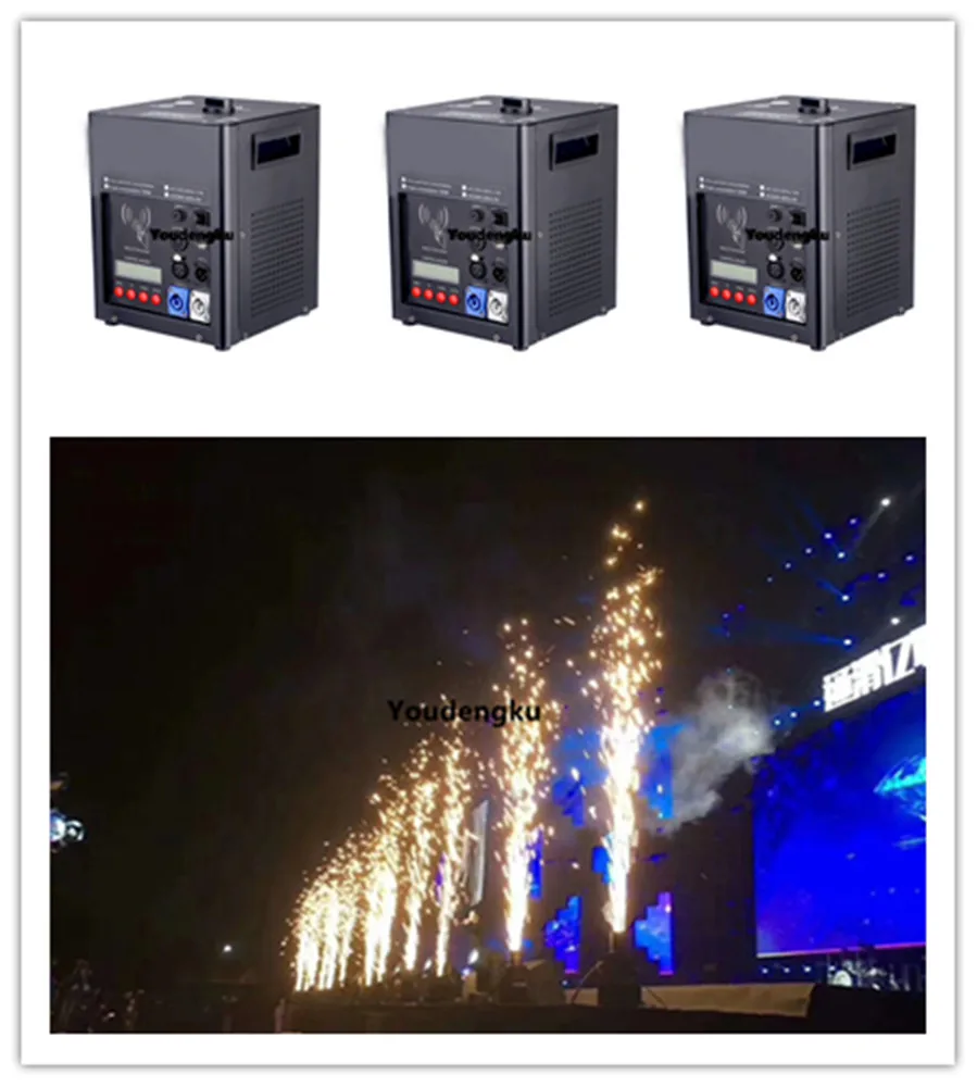 8 pieces stage wedding disco party club 500W high power Flower jet machine cold fireworks dmx control pyrotechnics | Освещение