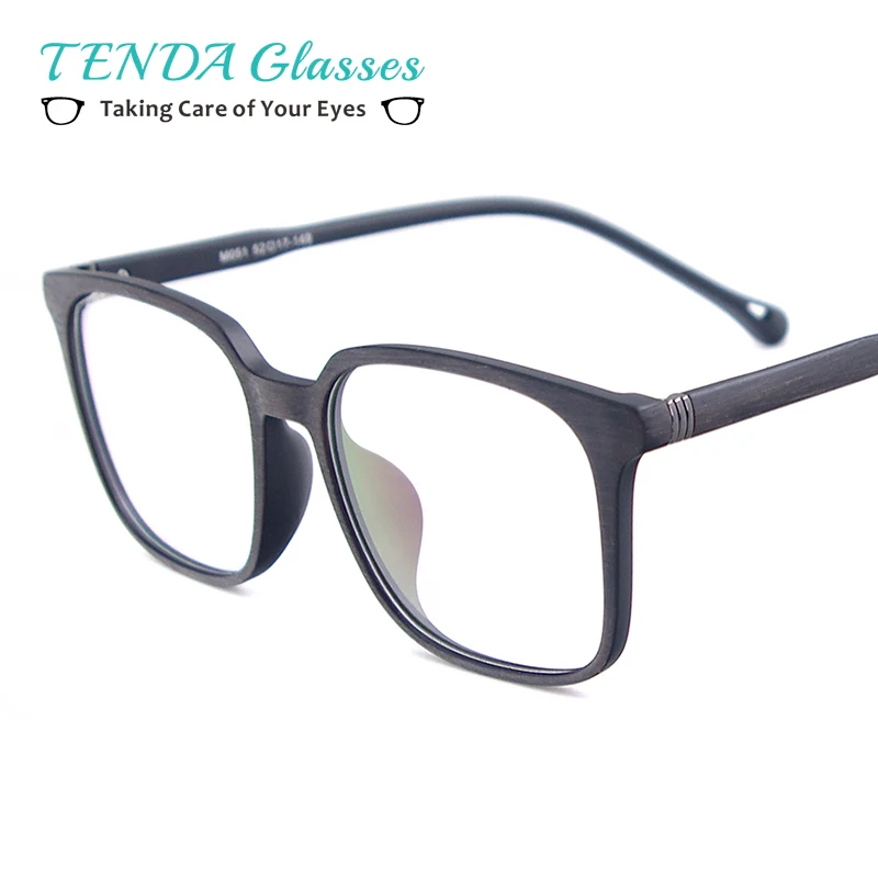 

Man Lightweight TR90 Medium Eyeglasses Frame Square Full Rim Glasses For Myopia Multifocal Prescription Lenses