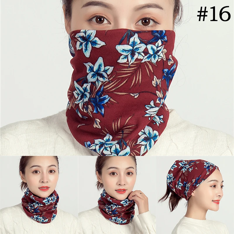 Зимний женский шарф, мягкие хлопковые кольца на шею, мягкая теплая маска для лица для девочек, foulard femme