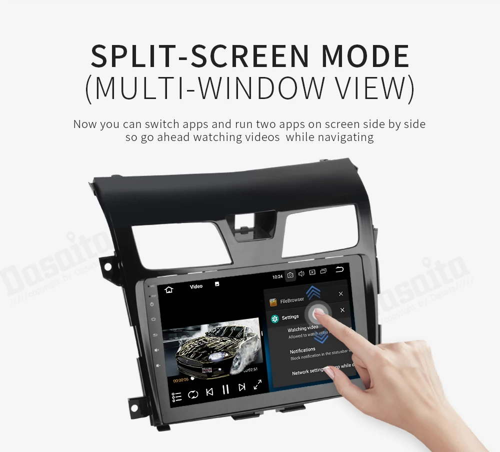 Excellent Car 1 din 10.2" IPS Android 9.0 multimedia for Nissan Altima Teana 2013 2014 2015 Radio stereo built-in GPS with 8-Core 4Gb+32Gb 2