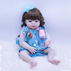 Детские Реалистичная живая Reborn кукла, игрушки для девочек 55 см BeBe Reborn игрушки Реалистичные куклы новорожденных детей игрушки DOLLMAI красивая