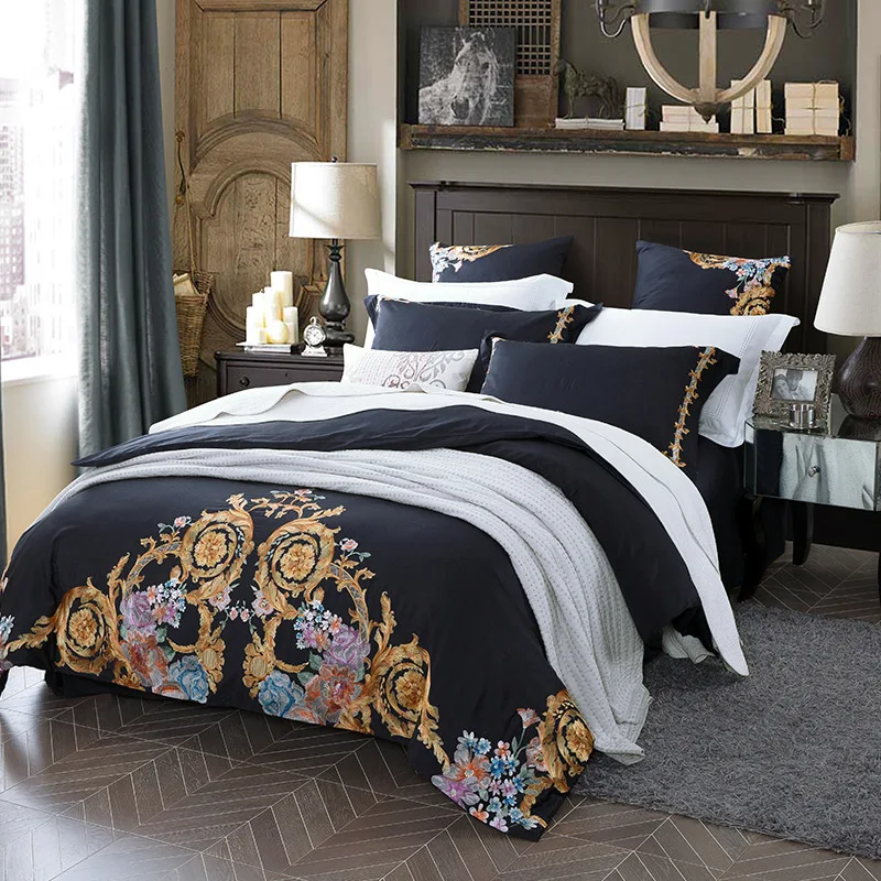 2018 Egyptian Longstaple Cotton Embroidery Bedding Set .duvet Cover