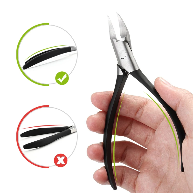  Black Cuticle Scissors Pliers Manicure Remover Tool feet care Toe Nail Clippers Trimmer Cutters Par