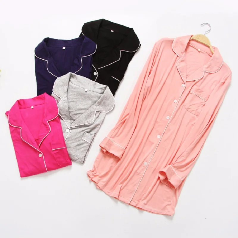 women long sleeve nightgowns (11)