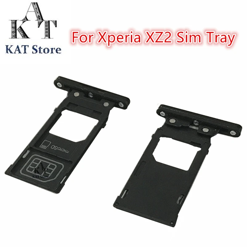 

1Pcs Single Dual SIM Card Slot Tray Memory Micro Card Holder Reader Adapter Repair For Sony Xperia XZ2 H8216 H8266 H8276 H8296