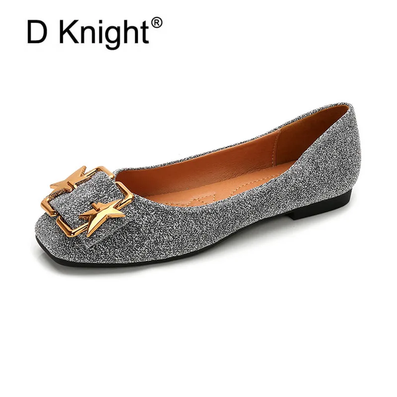 women's sequin flats