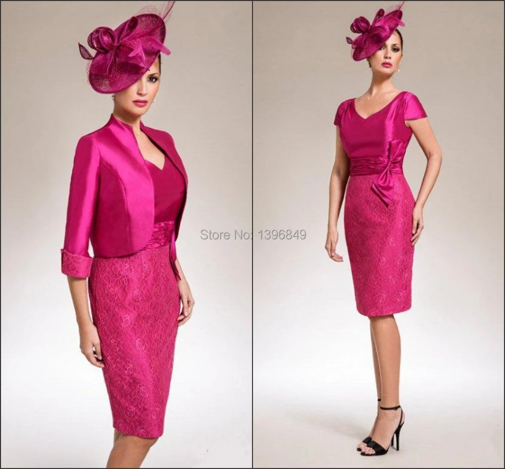 fuschia pink mother of the bride outfit