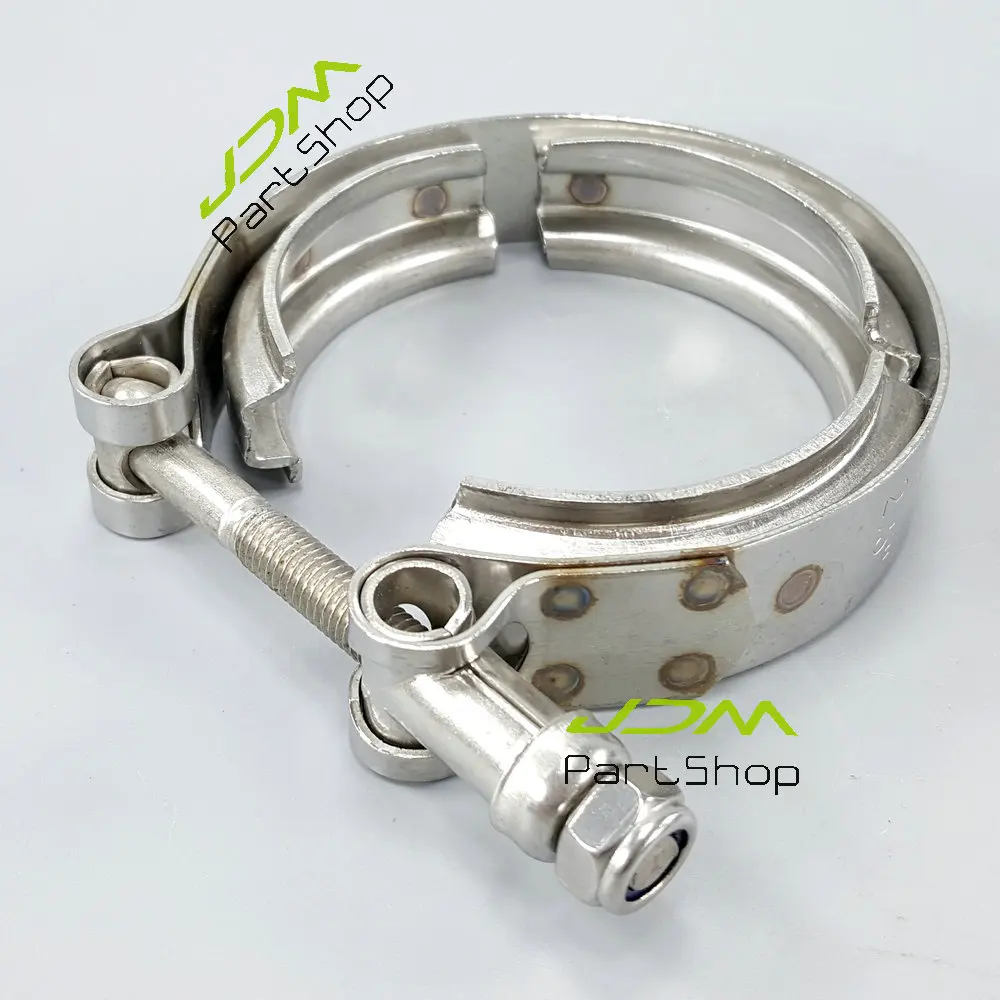 

New 4.0" Inch 102mm Turbocharger Exhaust Down Pipe Stainless Steel SS304 V-Band V band Vband Clamp