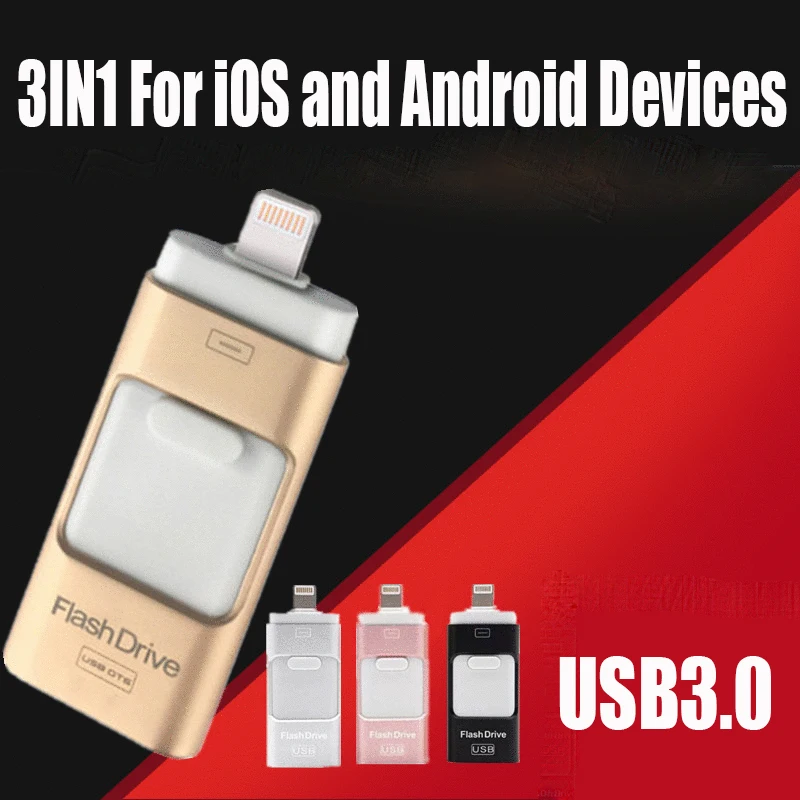 USB 3,0 карта памяти 16 ГБ 32 ГБ Флешка 256 ГБ 128 Гб 64 Гб U накопитель OTG USB флэш-накопитель для iPhone 7 iPad iPod iOS PC/Android телефон