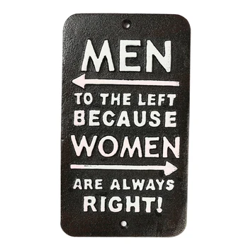 

1pcs Wall Hangings Crafts Metal Creative Home Hanging Outdoor Hangings Door Sign Board for Outdoors Ornamnets