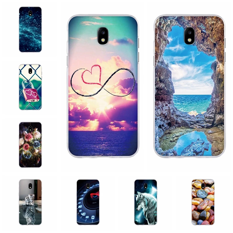 

For Samsung Galaxy J5 2017 J530F J530Y Case Soft TPU For Samsung J5 Pro 2017 Cover Cat Pattern For Samsung J5 2017 Duos Bumper