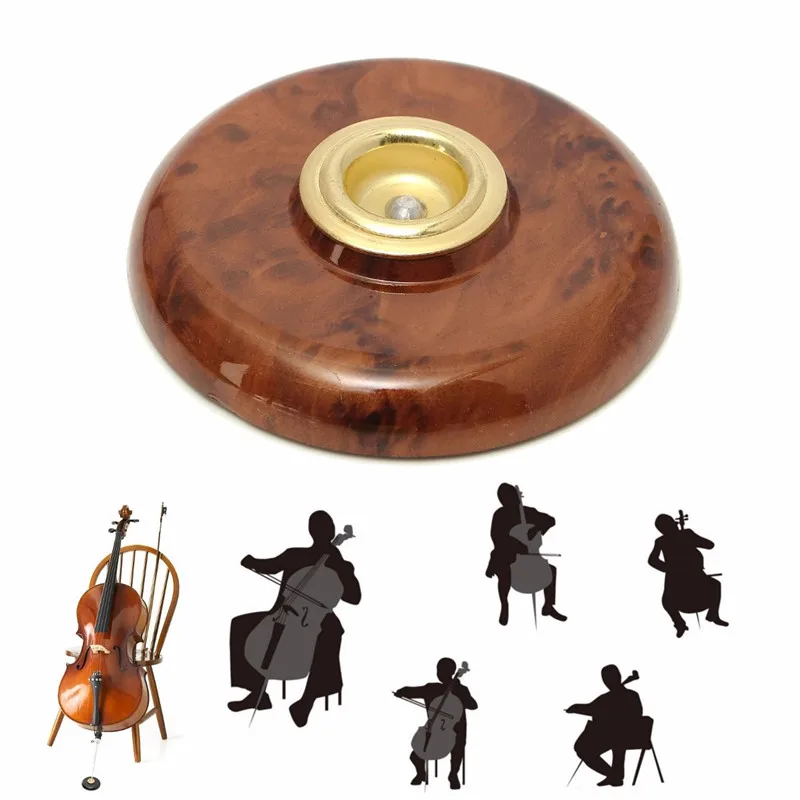 Зебра Горячая кленовый соединительный болт cello нескользящий коврик держатель Портативная подставка для виолончели пол протектор Аксессуары для виолончели с металлическим глазом