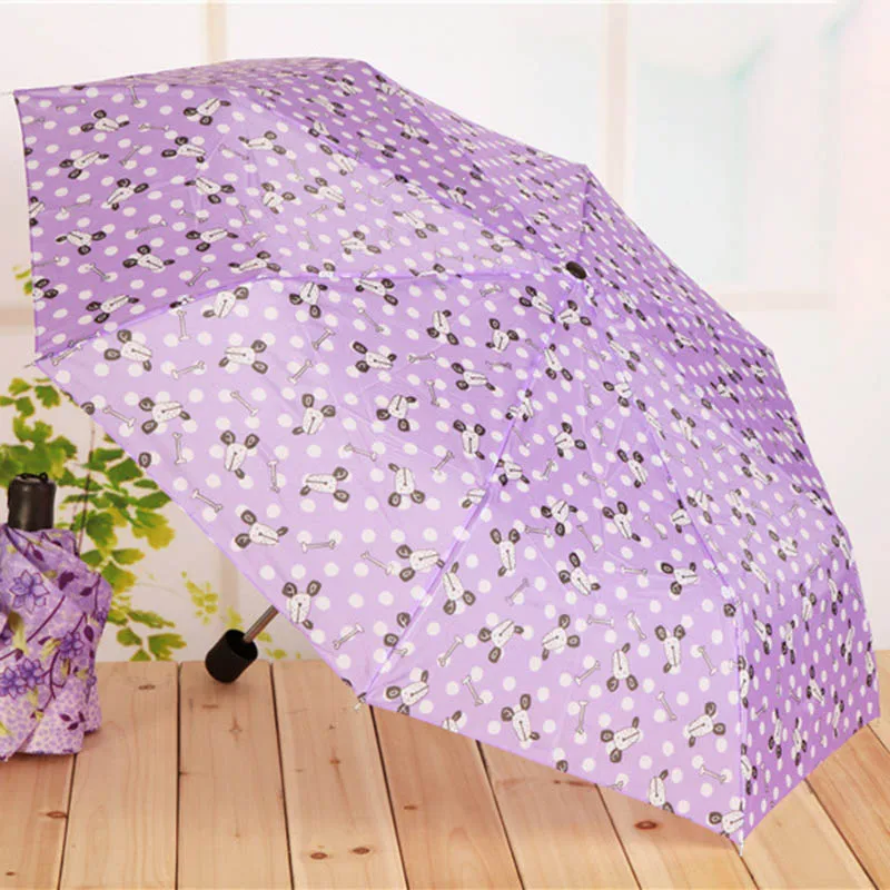 

Umbrella Rain Windproof Folding Portable Short Handle Fashion for Outdoor Travel