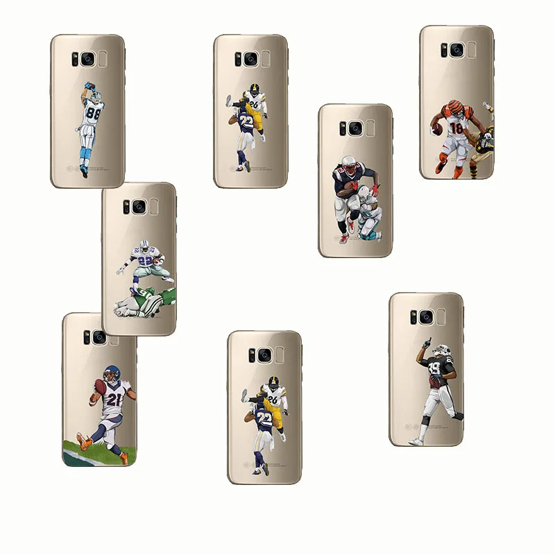 

American Sport football Odell Cornelious Beckham Jr soft silicone phone case for Samsung Galaxy Note 4 5 8 S9 edge plus S6 S7