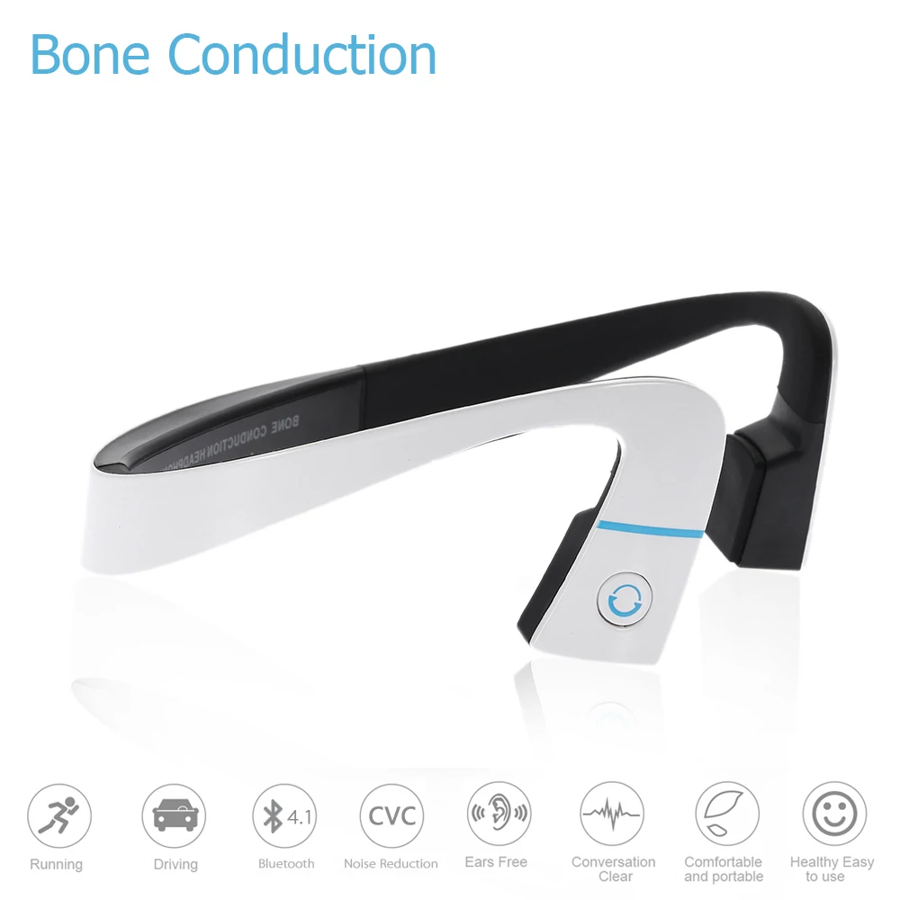 

Wireless sport Bluetooth headphone with Microphone Bone conduction earphone/headset for iphone and Android PC