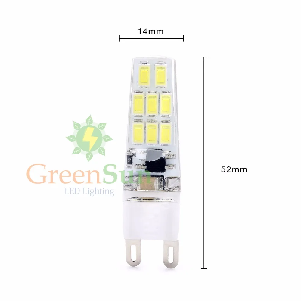 5 шт./партия 3 Вт 5733 SMD G9 AC 220 В Мини светодиодный светильник Хрустальная люстра Светодиодный светильник 360 градусов Замена галогенной лампы