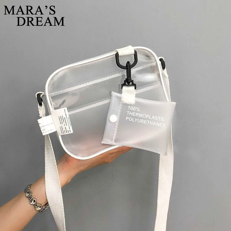 Прозрачная Матовая пляжная маленькая квадратная сумка Mara's Drea в гонконгском