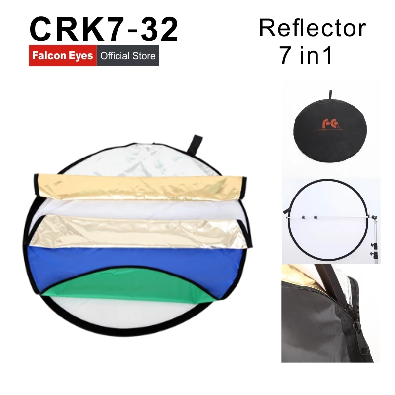 Falcon Eyes light reflector photography CRK7-32 42 7 в 1 складной студийный фотографический аксессуар с