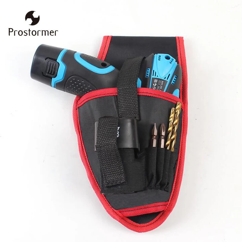 Prostormer Drill Holder Power Tool Bag Drill Waist Tool Belt Bag