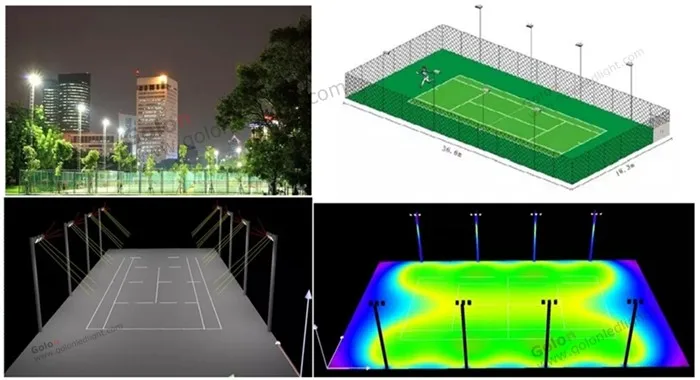 tennis court lighting