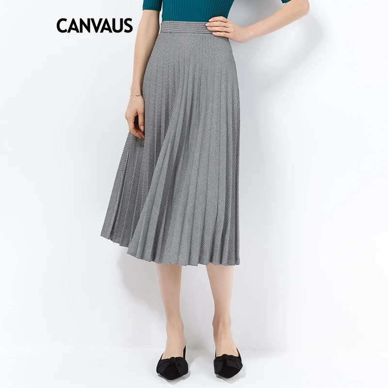 Pata Canvaus Dark Largas Primavera Grey Simple De Otoño Cs8011d Nueva Cintura Alta Gallo Faldas Sólido Falda Desplazamientos vvZrqxORw